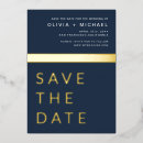Search for blue gold save the dates Typography