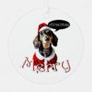 Search for black santa christmas tree decorations Dachshund