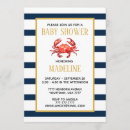 Search for crab baby shower invitations Beach