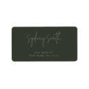 Search for forest return address labels Modern