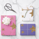 Search for pink and gold star wrapping paper For kids