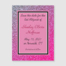 Search for quinceanera save the date magnets Pink