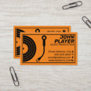 Search for record player business cards Deejay