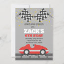 Search for red race car invitations Racer