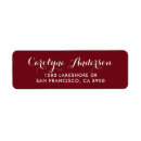 Search for burgundy return address labels Autumn