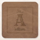 Search for faux leather coasters Elegant