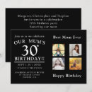 Search for mum birthday invitations Photo collage