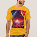 Search for red alien tshirts Cosmic