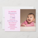 Search for little bunny birthday invitations Pink