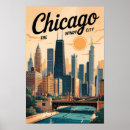 Search for chicago posters Retro vintage travel