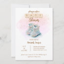 Search for pink booties baby shower invitations Cute