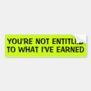 Search for entitlements bumper stickers Politics