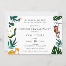 Search for jungle gender reveal invitations Baby