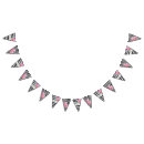 Search for black and white stripes bunting flags Pink
