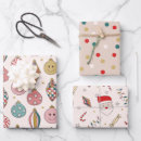 Search for retro santa wrapping paper Festive