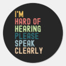 Search for hard of hearing stickers Impaired