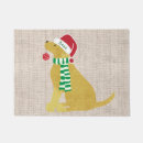 Search for golden retriever christmas doormats Cute