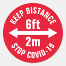 Search for social distancing stickers Virus