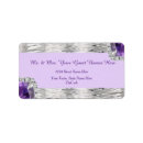 Search for shiny return address labels Silver