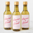 Search for valentine wine labels Pink and red