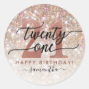 Search for 21 happy birthday stickers Girly