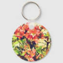 Search for red floral pattern key rings Watercolor