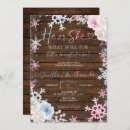 Search for wood gender reveal invitations Boy or girl