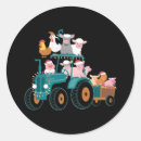 Search for funny tractor stickers Xmas