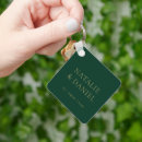 Search for rehearsal dinner square key rings Newly weds