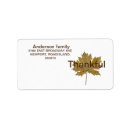 Search for fall leaf return address labels Botanical