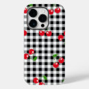 Search for red and white gingham pattern iphone cases Check