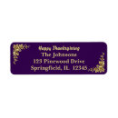 Search for elegant thanksgiving return address labels Gold