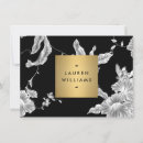 Search for black and white floral note cards Pattern