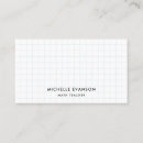 Search for math teacher business cards Instructor