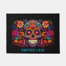 Search for sugar skull doormats Colorful