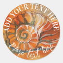 Search for sea shells stickers Watercolor