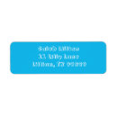 Search for pool party return address labels Blue