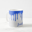 Search for silver and blue mugs Script