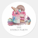 Search for dessert labels Watercolor