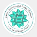 Search for teal bow stickers Merry christmas