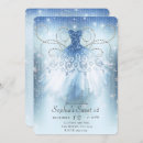 Search for blue and silver sweet 16 invitations Sparkles