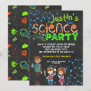 Search for mad scientist birthday invitations Colourful