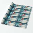 Search for snowboard wrapping paper Santa claus