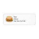 Search for beef return address labels Cheeseburger