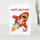 Search for rocket ship birthday cards Girl