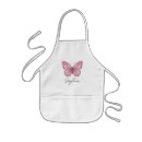 Search for pink butterfly aprons Girls