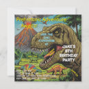 Search for t rex square invitations Prehistoric