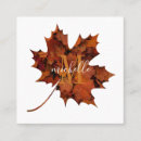 Search for autumn business cards Bouquet