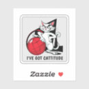 Search for cat attitude stickers Cartoon
