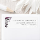 Search for purple floral wedding return address labels Watercolor